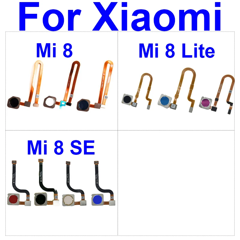 

FingerPrint Sensor Home Button Flex Cable For Xiaomi Mi 8 Lite SE Menu Return Key Touch ID Sensor Flex Ribbon Replacement Parts