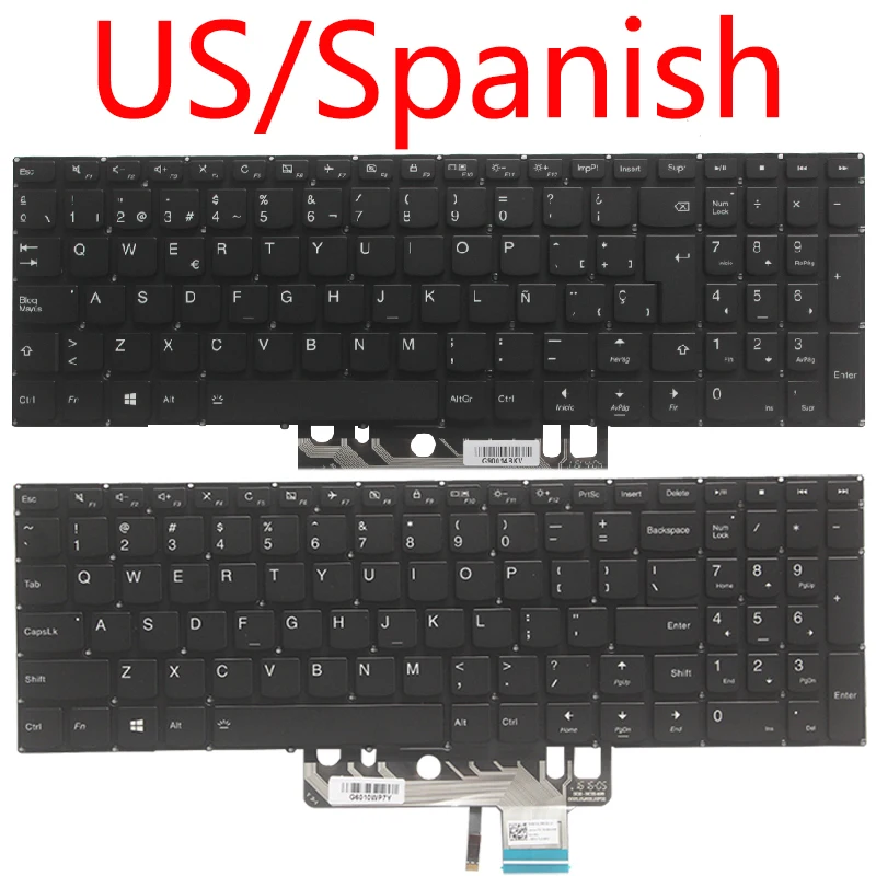 

NEW US/SP/Spanish laptop keyboard FOR LENOVO Ideapad 510S-15 310S-15 ISK IKB IFI Yoga 510-15 black NO/with backlight