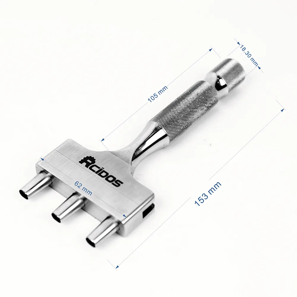 RCIDOS Customized Leather Belt Oval Hole Punching Tools,Girdle Flat Hole Cutter,3 hole,5x7mm in stock,1pcs price