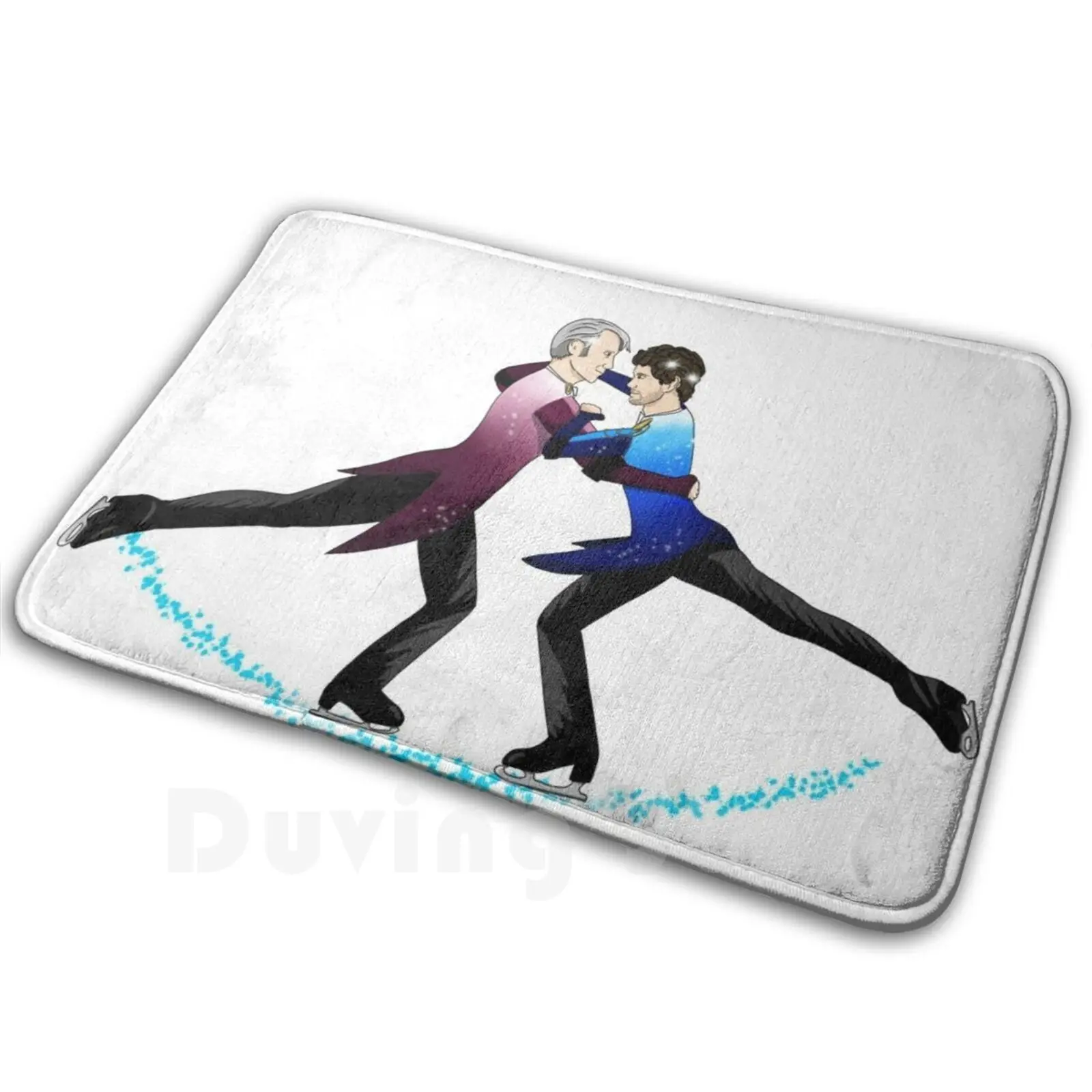 Hannigram On Ice ( No Background ) Carpet Mat Rug Cushion Soft Non-Slip Hannigram Hannibal On Ice Hannibal Read Will Mads