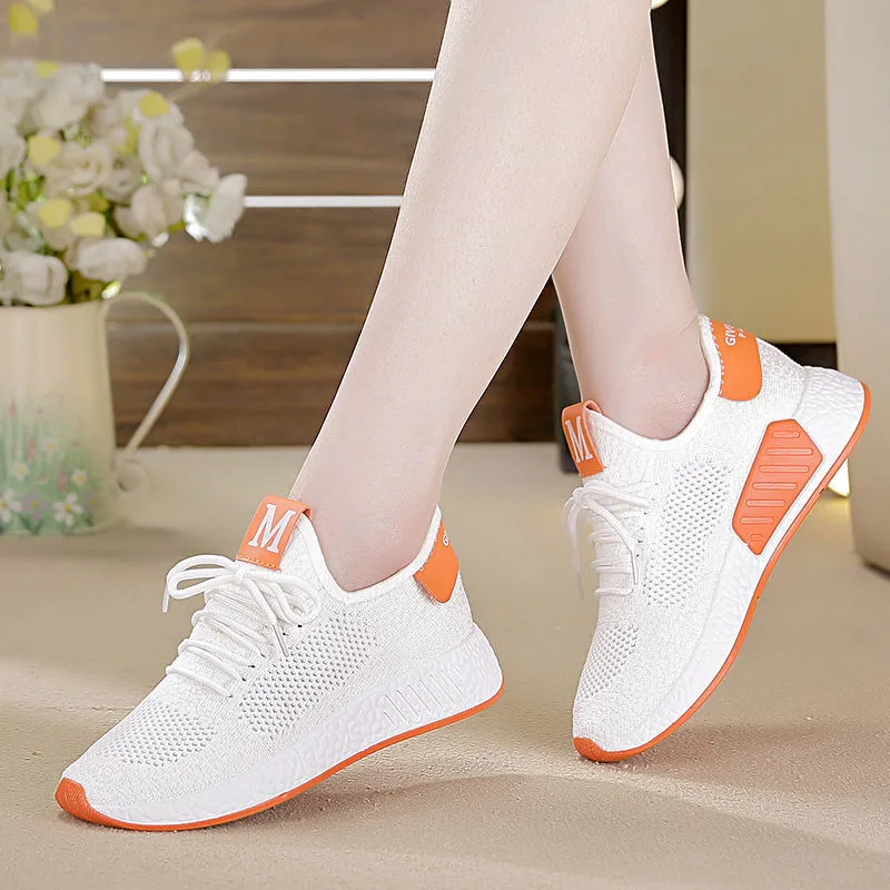 2021 mulheres correndo sapatos de malha tênis senhora respirável suave luz ginásio sapatos femininos andando jogging cesta femme