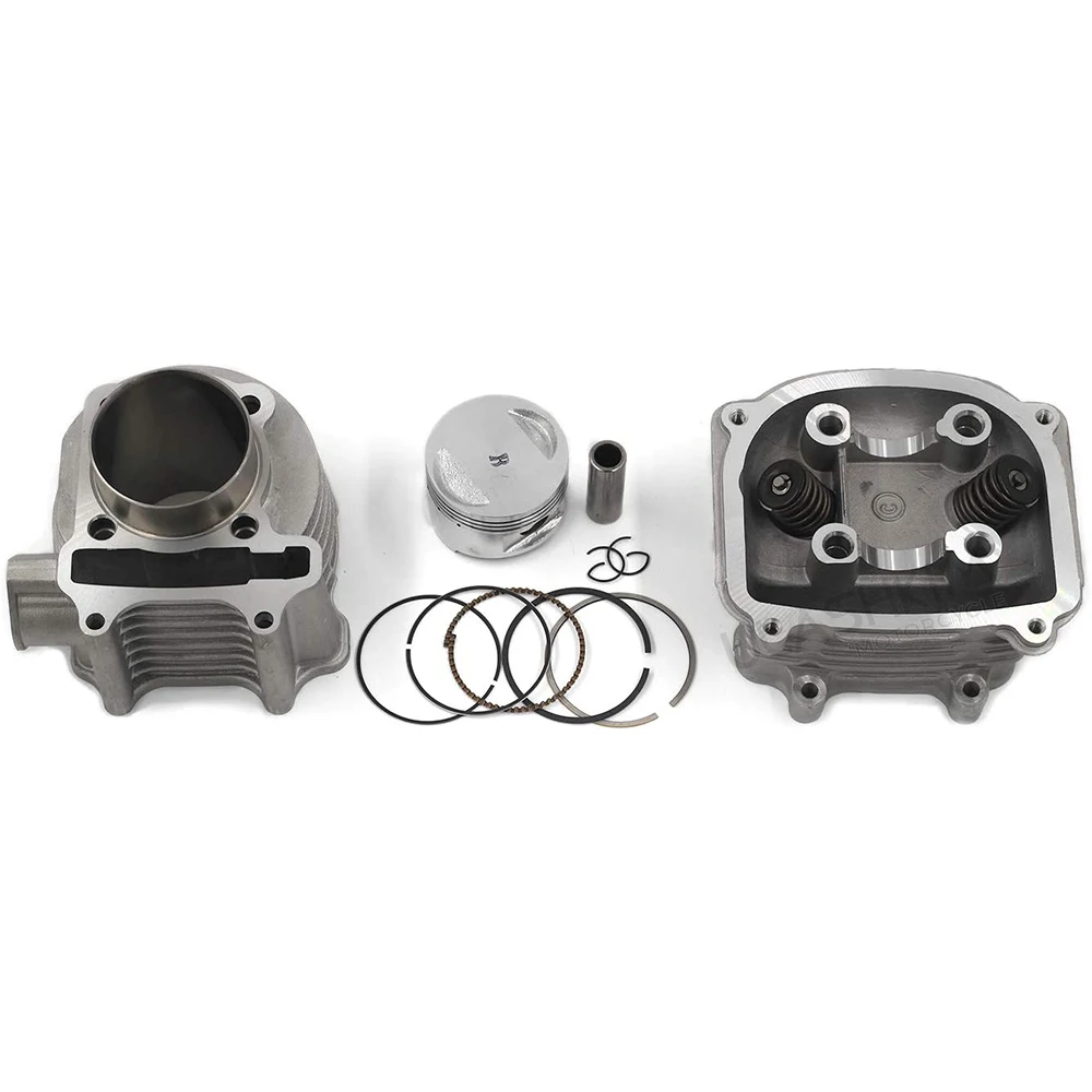 GY6 Cylinder Head Rebuild Kits with valves, Trkimal 57.4mm 150cc Big Bore Upgrade Kits for 4 stroke 157QMJ Engines