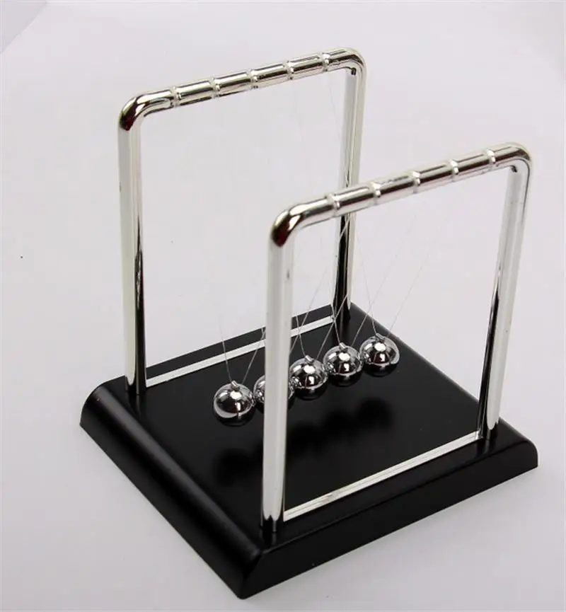 Newton Cradle Balance Steel Balls Perpetual Motion Collision Ball School Teaching Physics Science Pendulum Toy Home Decoration