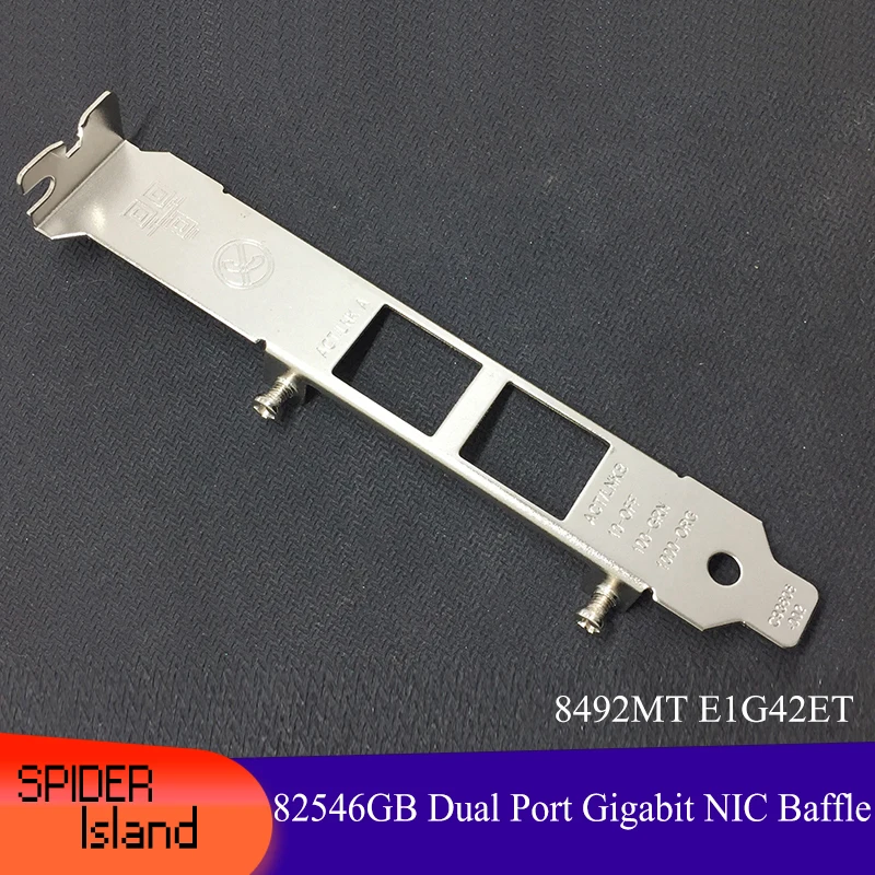 

82546GB Dual Port Gigabit NIC Baffle 8492MT E1G42ET PCIE Full Height 12cm Baffle Blank with Screw Network card Baffle