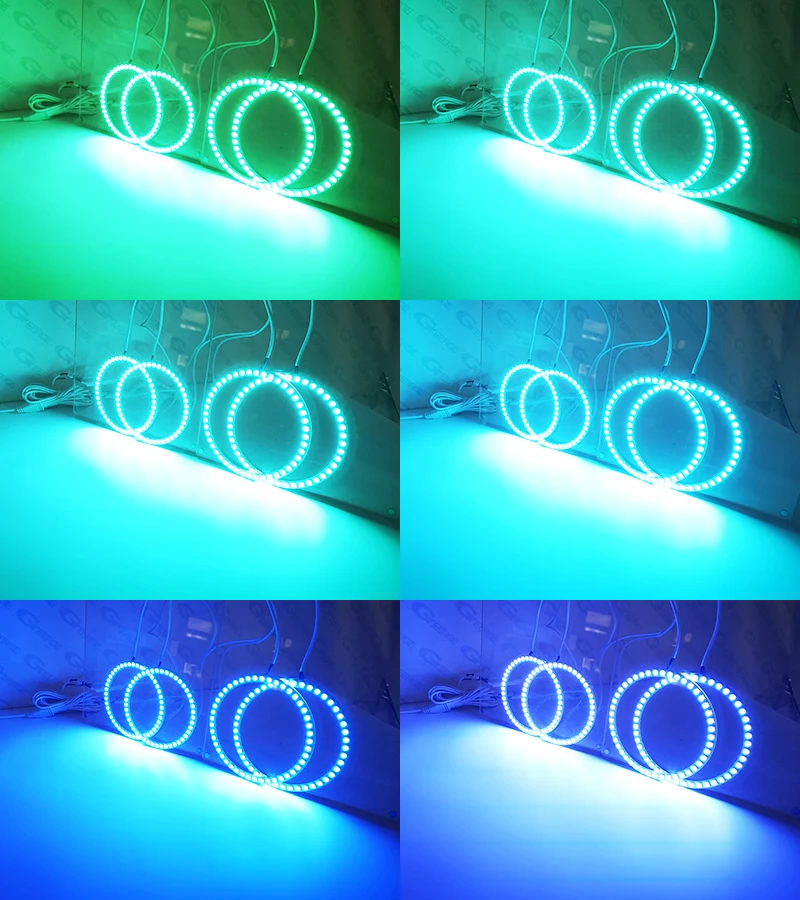 For Honda Integra DC5 2005 2006 Bluetooth-Compatible BT App RF Remote Control Multi-Color Ultra Bright RGB LED Angel Eyes Kit