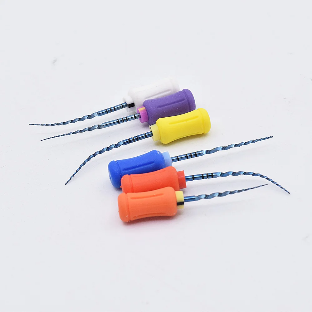 

6 PCS/Box Dental Endodontics NiTi Blue Hand Use Super Files SX-F3 25/21mm Root Canal Endo Files