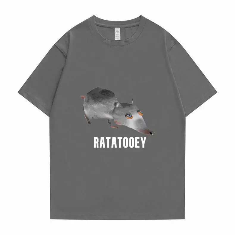 New Harajuku RATATOOEY T Shirts Funny Mouse Print Tshirt Summer Men Women Fashion Creative Tees Short Sleeve Man LooseT-shirt