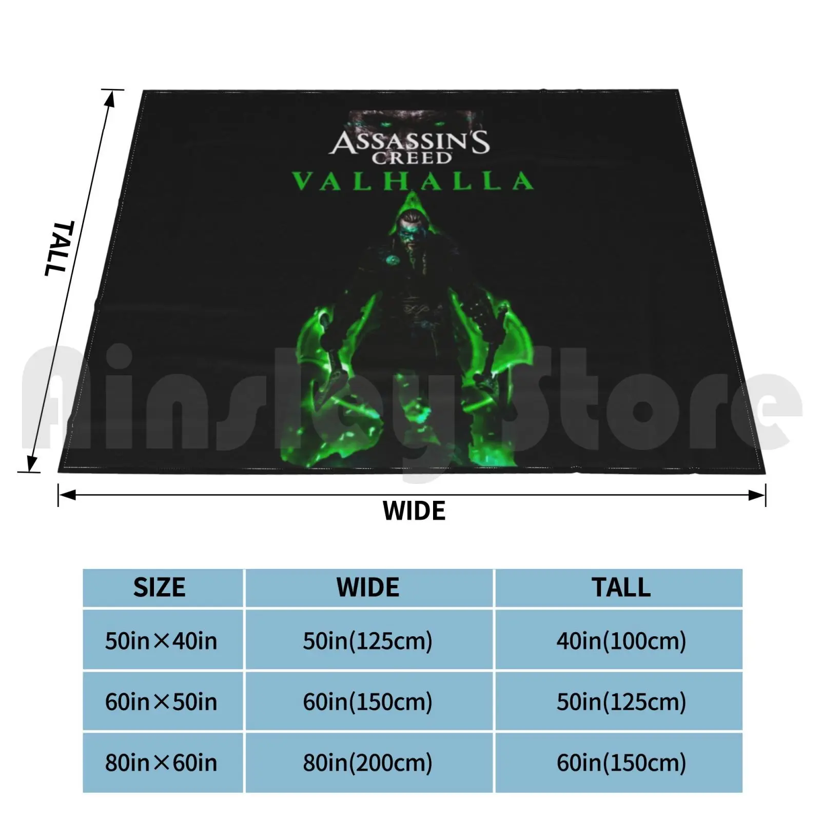 Valhalla Blanket Fashion Custom Valhalla Valhalla Valhalla Viking Game Valhalla Assassins 2020