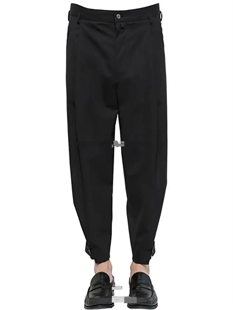 Men's new menswear hairstylist British fashion trend casual Harlem pants plus size singer clothing