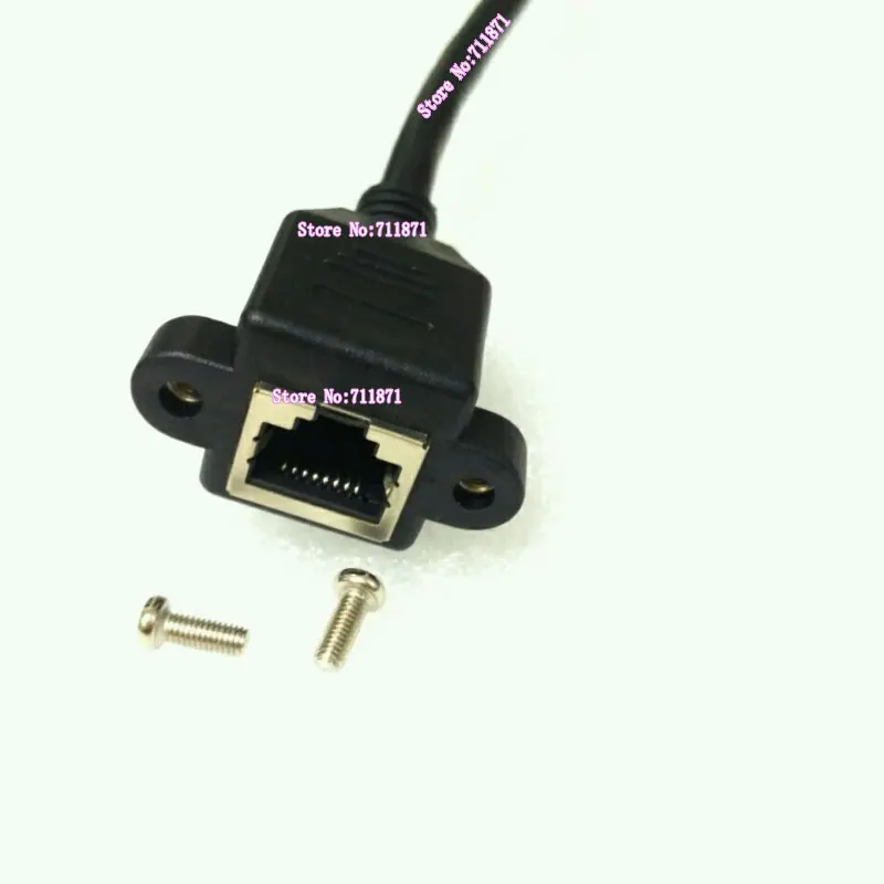 Tembaga Murni Sekrup Jaringan Tetap RJ45 Kabel Ekstensi 300 Cm CAT 6 8P Pria Wanita Jaringan Ethernet Memperpanjang Garis kabel Rj45 Ethernet