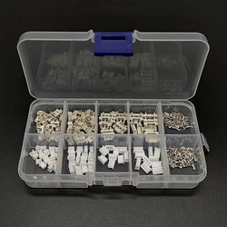 60 Sets 1.25mm Pitch Vertical Type SMD Connectors 2p 3p 4p 5 Pin Terminal Housing Pin Header Connector Kit in Box