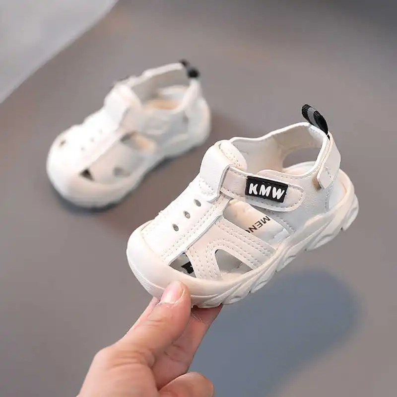 Summer male baby sandals 0 Baotou soft-soled toddler shoes 1 to 3 years old children's little girls sandals