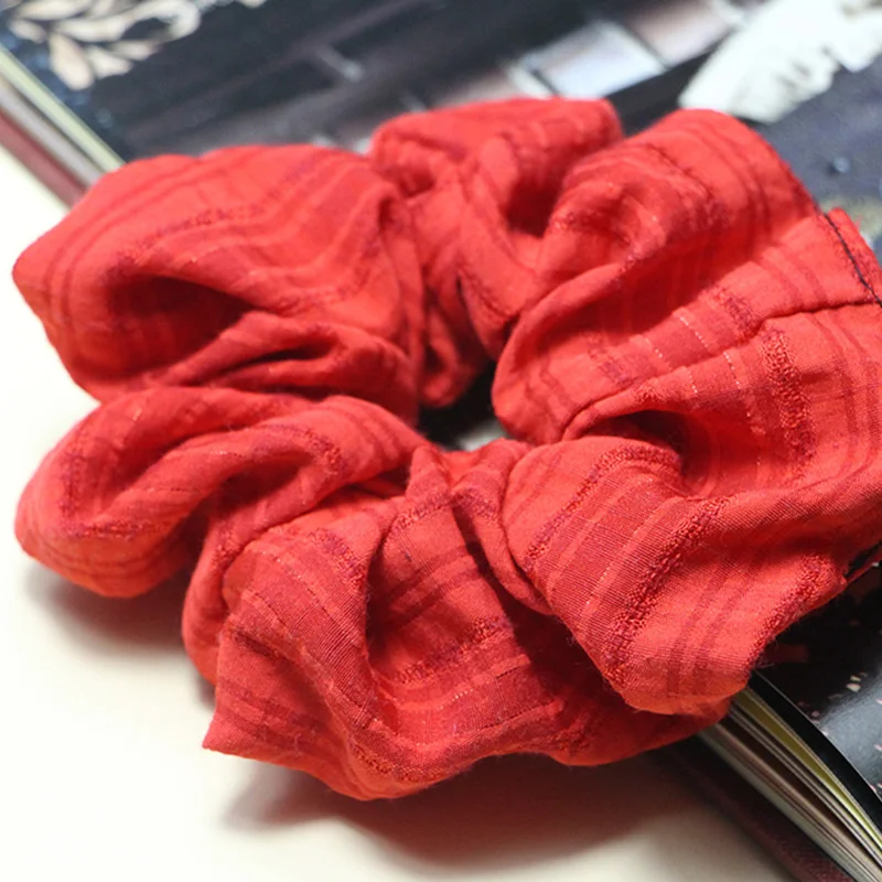 2020 Bestilk śliczne Vsco bawełna Scrunchies kucyk Holder dla dziewczyny opaska do włosów gumka do włosów Scranchy nakrycia głowy Schrunchie — zdjęcie 6