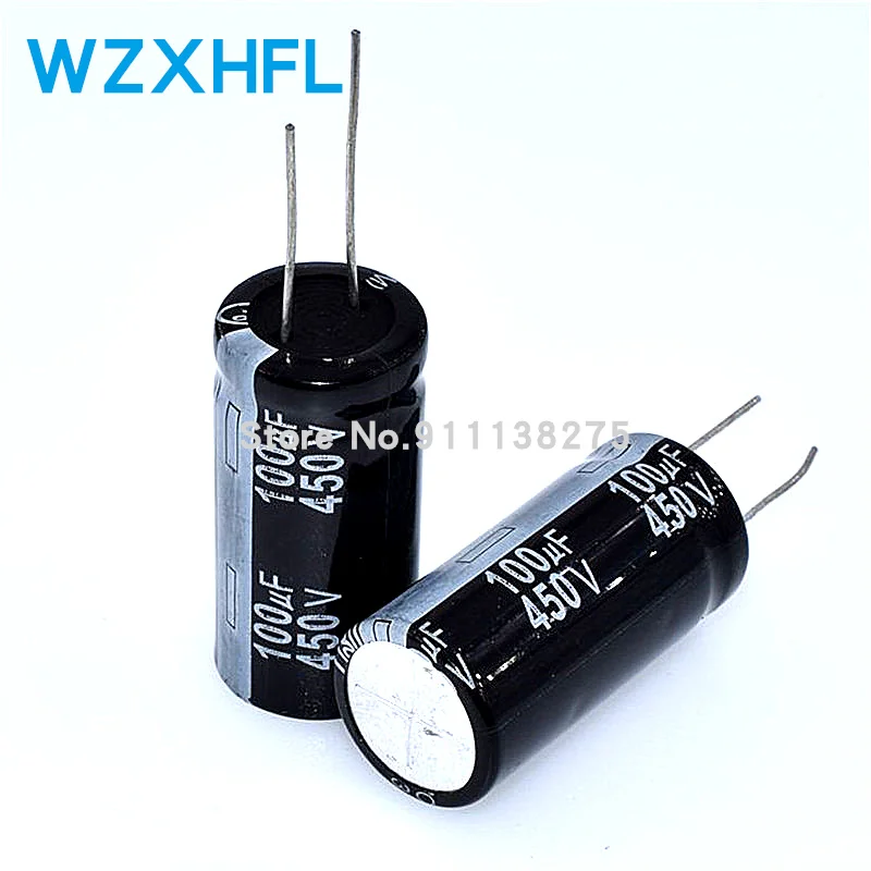 5PCS 450V100UF 100uf450v 18*35 450v 100uf 18x35 Electro Electrolytic capacitor