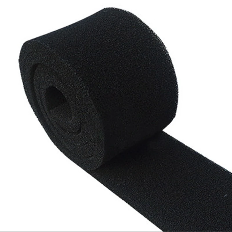 3~20mm Activated carbon filter cotton primary air filter sponge activated carbon honeycomb filter net black polyurethane foam