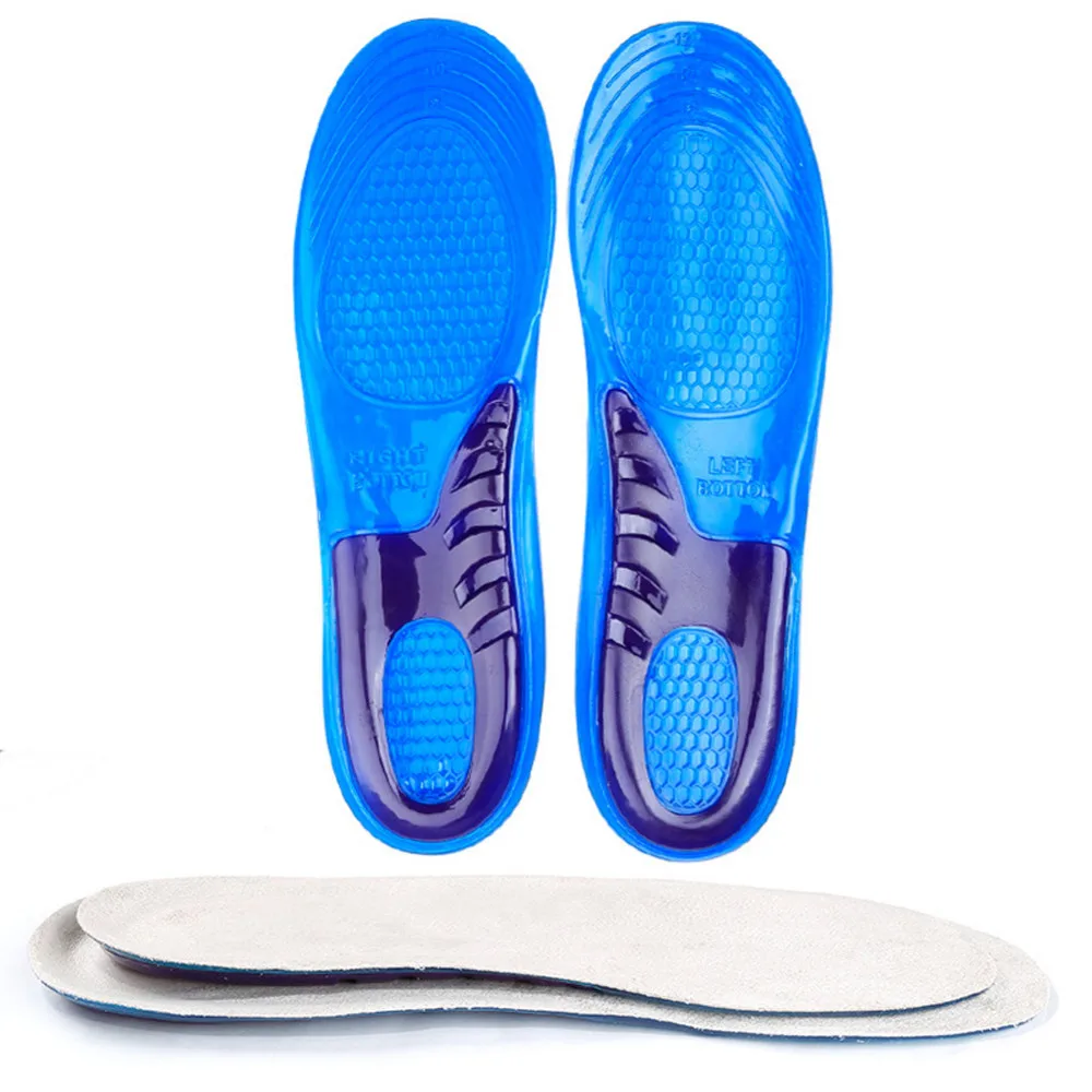 FVYVL Silicone Gel Insoles Man Women Insoles orthopedic Massaging Shoe Inserts Shock Absorption Shoepad