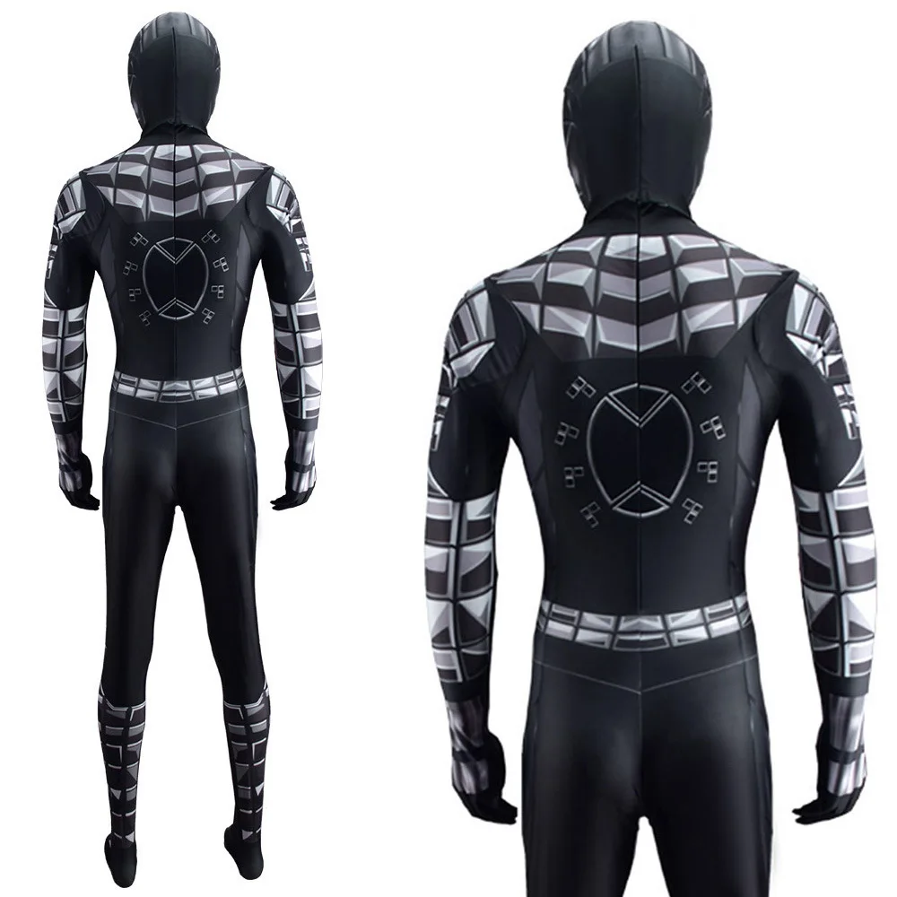 PS4 Mk1 Spyboy przebranie na karnawał Superhero Zentai body kostium Cosplay Lycra elastan kostium na Halloween