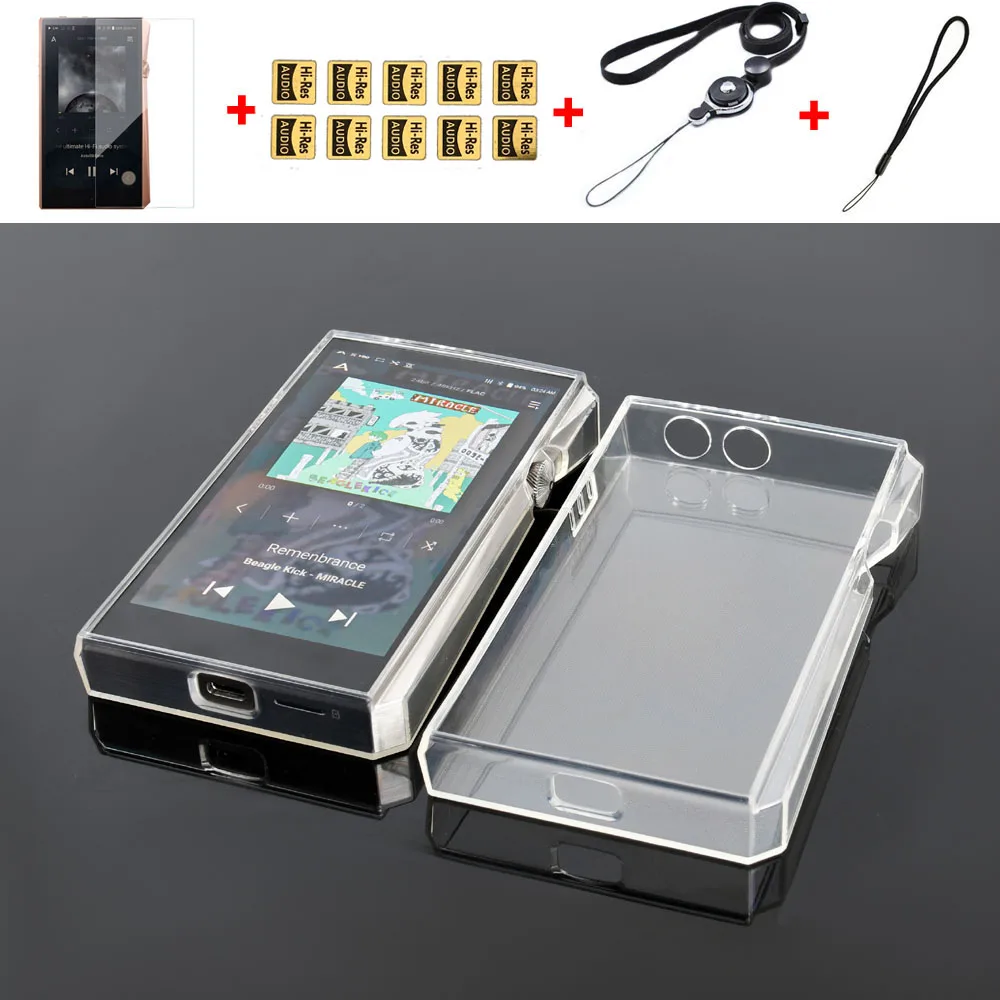 

Soft Crystal TPU Protective Skin Case Cover for Iriver Astell&Kern SP2000 With Front Screen Protector Tempered Glass