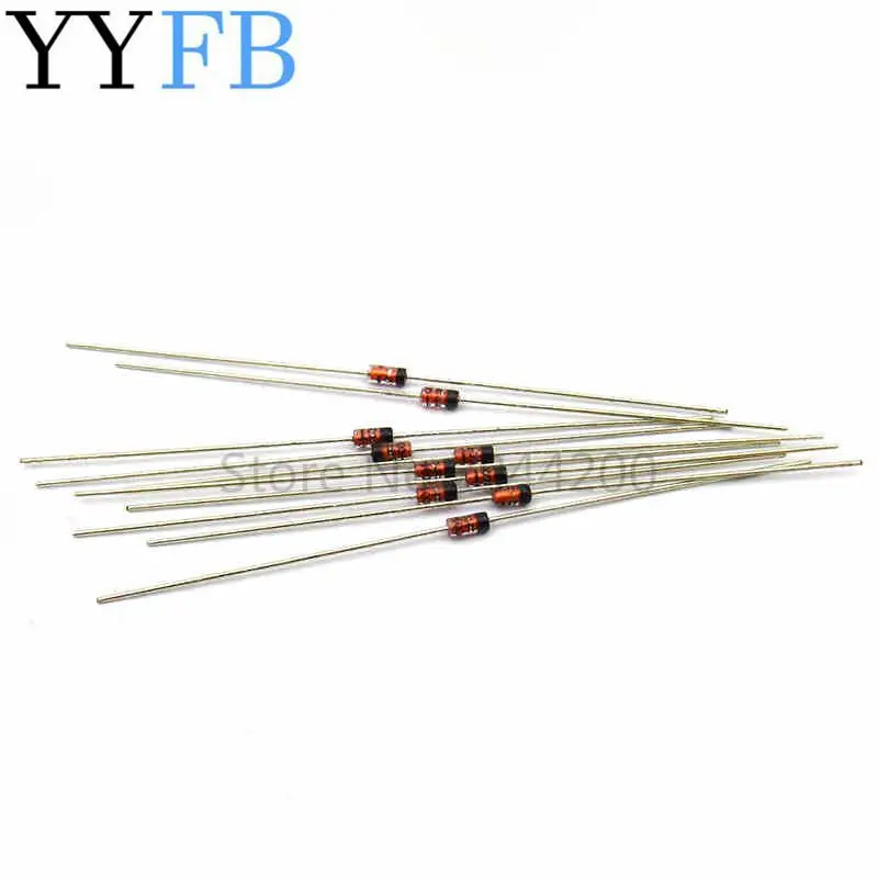 Novo 1n4148 do-35 interruptor retificador diodo volume 4148 do35 tubo de vidro em linha reta