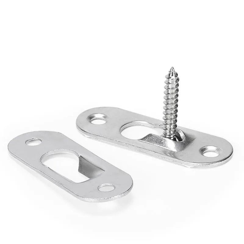 MroMax 10x D-Ring Bilderaufhänger – Robust, Vernickelt, Für Bilderrahmen & Kunst