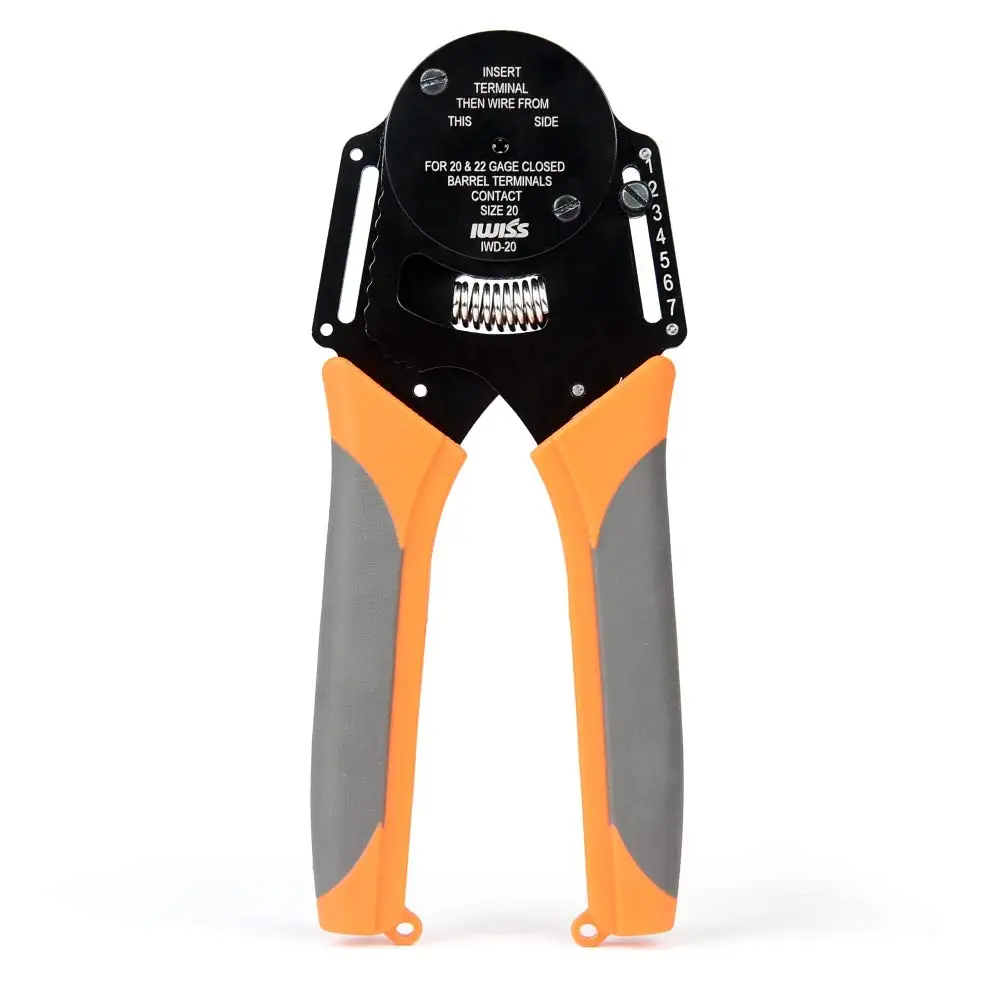 IWD-12/16/20 النمط الألماني ديشي موصل كماشة العقص الصغيرة تشكيله محطة الذكور والإناث دبوس المكشكش أداة #4