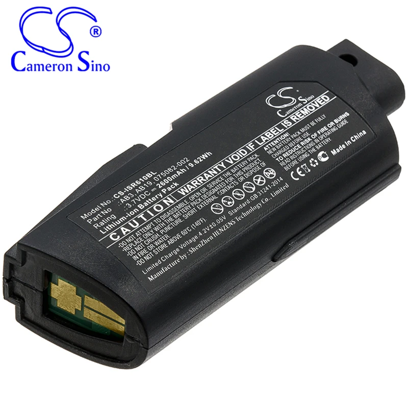 CameronSino Battery for Intermec SR61T SR61 IP30 fits Intermec 075082-002 AB19 AB3 Barcode Scanner battery 2600mAh/9.62Wh 3.70V