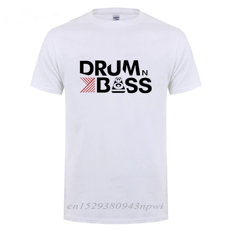 Camiseta de Drum N Bass para hombre, regalo de cumpleaños divertido, manga corta, cuello redondo, ropa de calle de algodón, camiseta informal, Tops