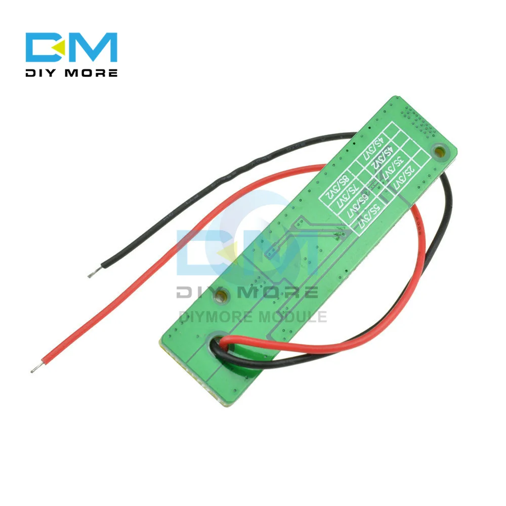 BMS 1S 2S 3S 4S 5S 6S 7S LiFePO4 Lithium Battery Capacity Indicator LED Light Battery Power Display Board Tester 4.2V -29.4V