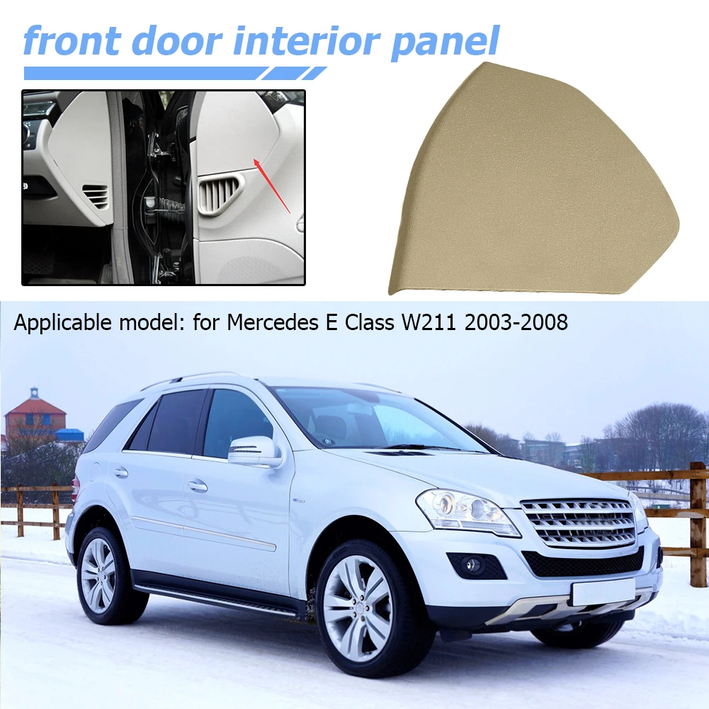 Plastic Car Styling Left/Right Front Side Door Cover Trim Shell for Mercedes Benz E Class W211 2003-2008 Auto Interior Accessory