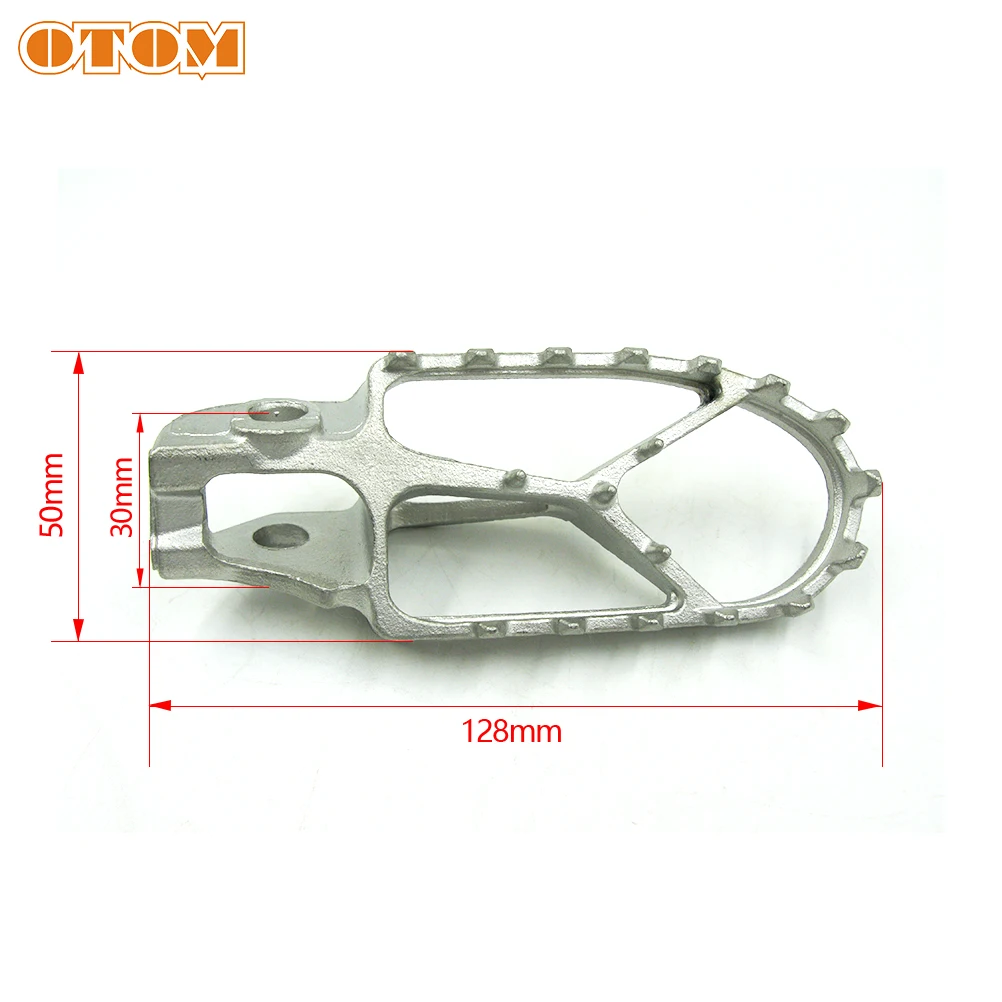 OTOM Motocross Front Footpegs 304 Stainless Steel Silvery Pedal Foot Rest Kit For KTM HUSQVARNA Motorcycle Dirt Bike Footboard