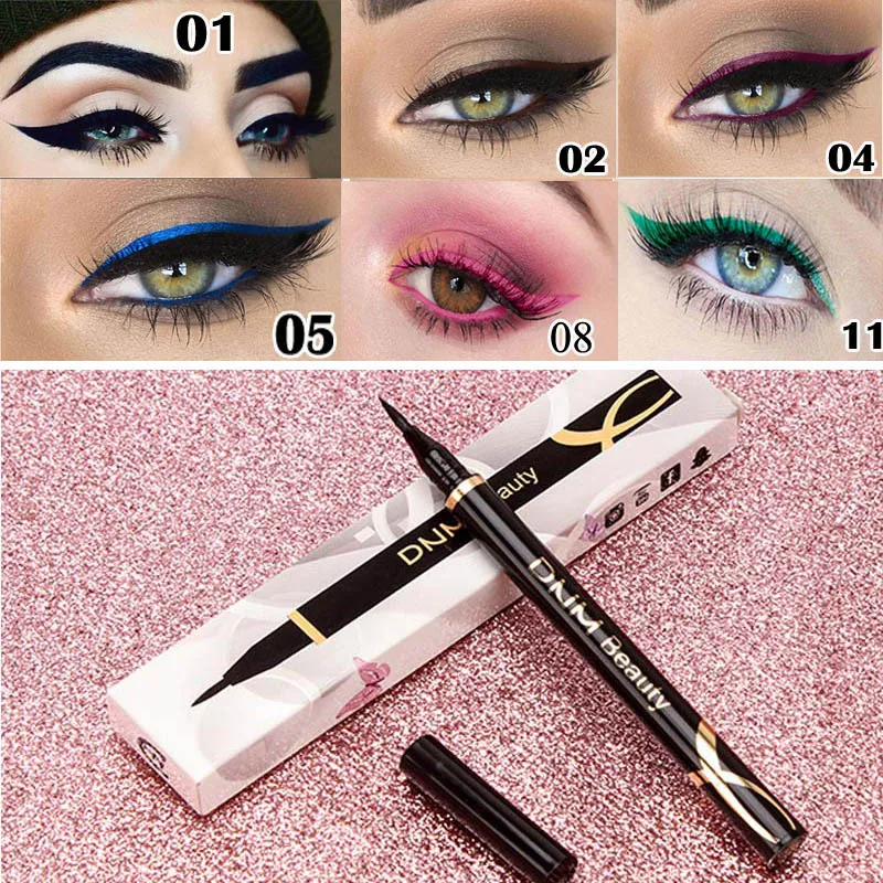 1 Uds. Delineador de ojos mate resistente al agua lápiz delineador de ojos líquido de secado rápido de larga duración cabeza delgada herramientas cosméticas de maquillaje de belleza para fiesta T0688