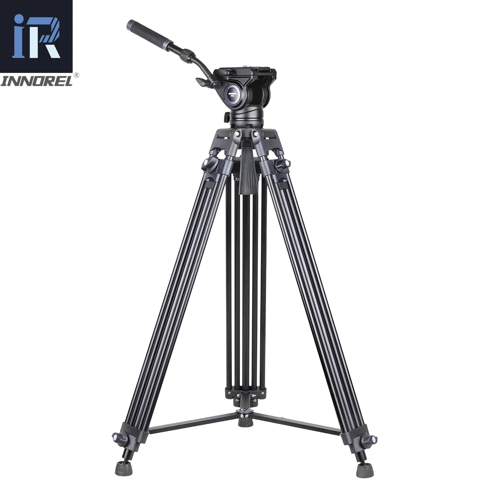 INNOREL VT80 Professional Aluminum Video Tripod Hydraulic Fluid Video Head Camera Tripod For Dslr Camera Dv 185CM 12kg Max Load