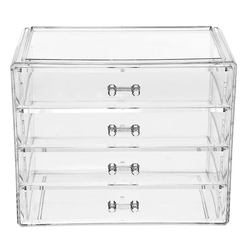 Soup Crock With Lid Storage Organizer Storage Organizer Clear Case Large Size Makeup Organizers Box Transparent Acrylic