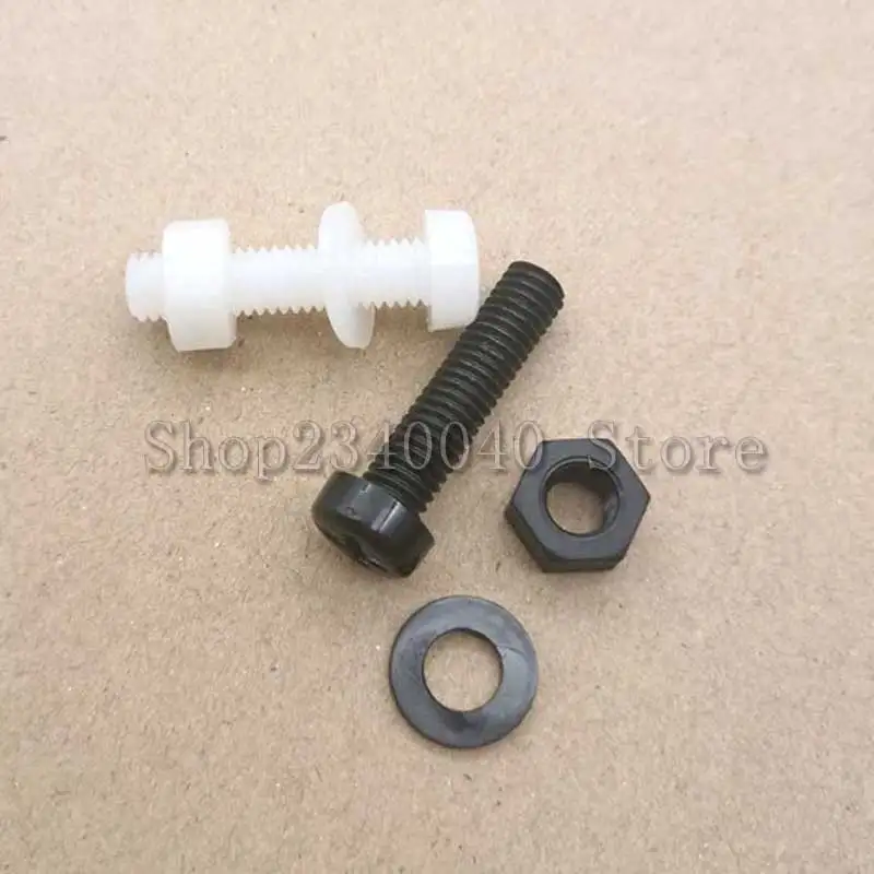 270pcs/set Nylon Pan Cylinder Head Cross Screws Hex Nuts Washers Assortment Kit M2 M2.5 M3 M4 M5 Plastic screws White/Black