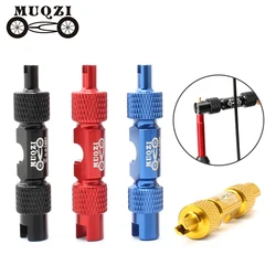 MUQZI Bike Valve Wrench Multifunctional AV FV Presta Schrader Valve Brass Core Installation Remove Tool MTB Road Bicycle Repair