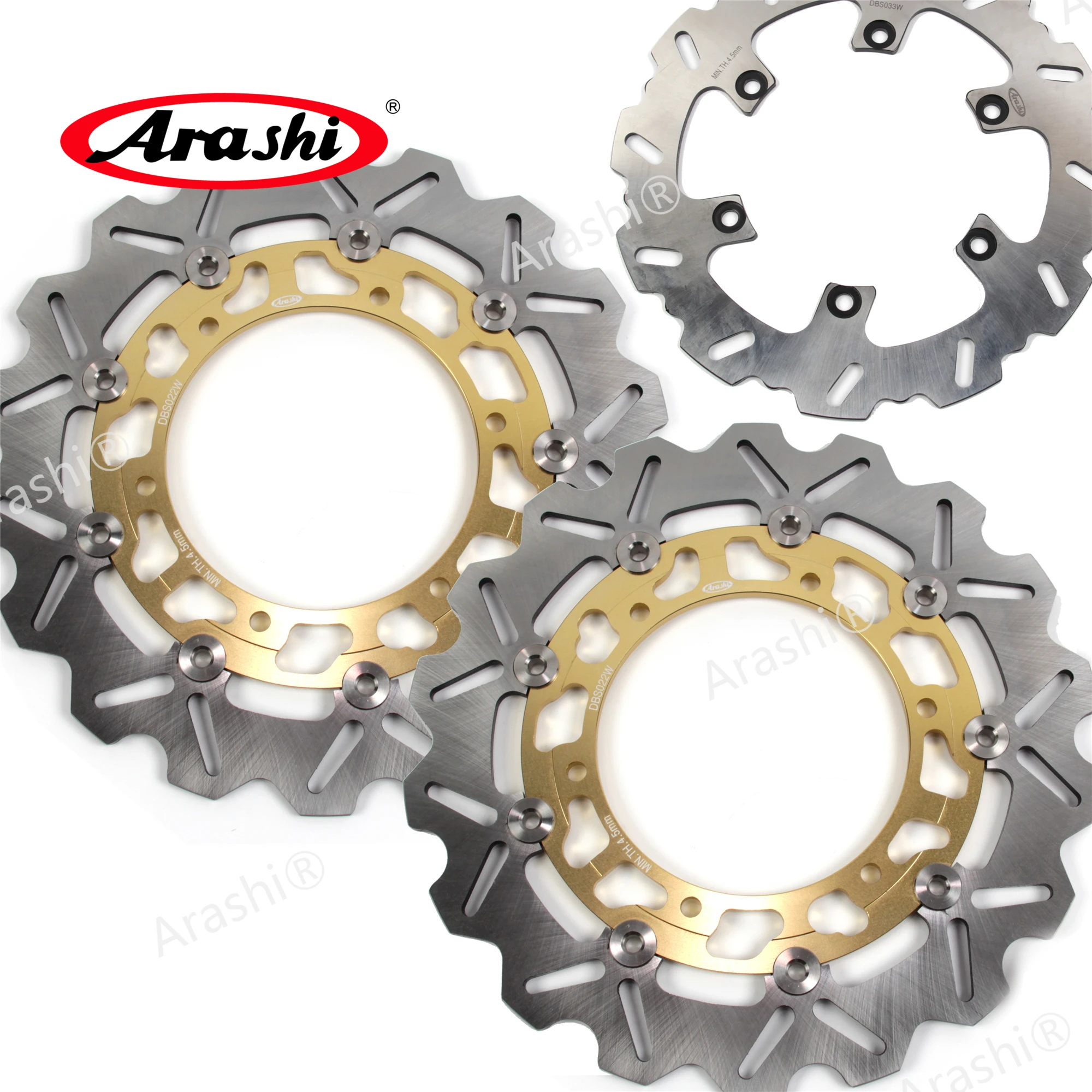 

ARASHI For YAMAHA XJR 1300 1999-2015 CNC Front Rear Brake Rotors Brake Disc XJR1300 2015 2014 2013 2012 2011 2010 2009 2008