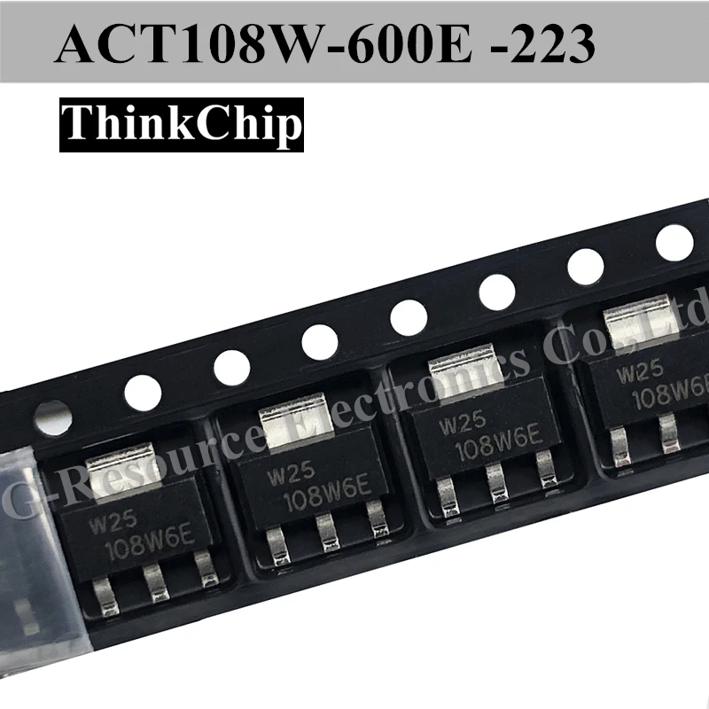 (10pcs) ACT108W-600E 108W6E SOT-223 AC 사이리스터 전원 스위치