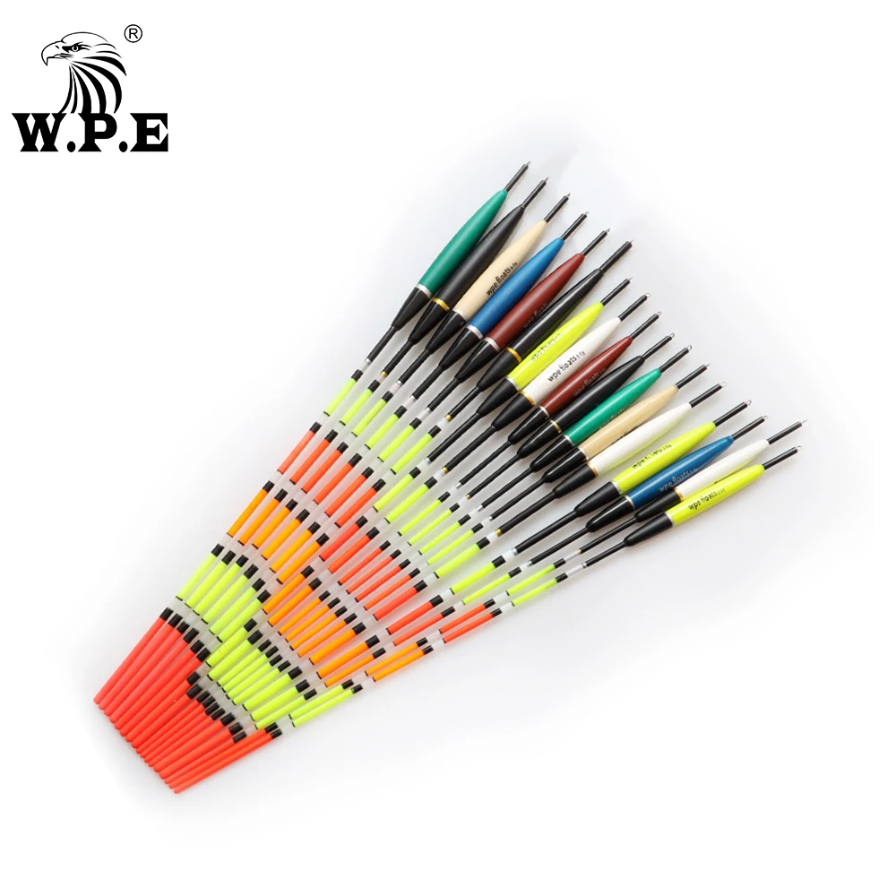 

W.P.E Brand 3pc/lot Fishing Float Barguzinsky Fir Floats Size 2-6g for Carp Fishing Buoy Bobber Fishing Light Floats Multicolor