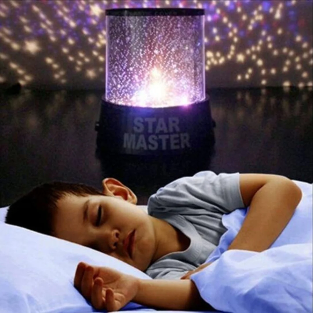 Proyector Maestro de proyección DE ESTRELLAS Sky Night Light, lámparas de espacio estrellado, decoración de habitación de Navidad, regalos para niños