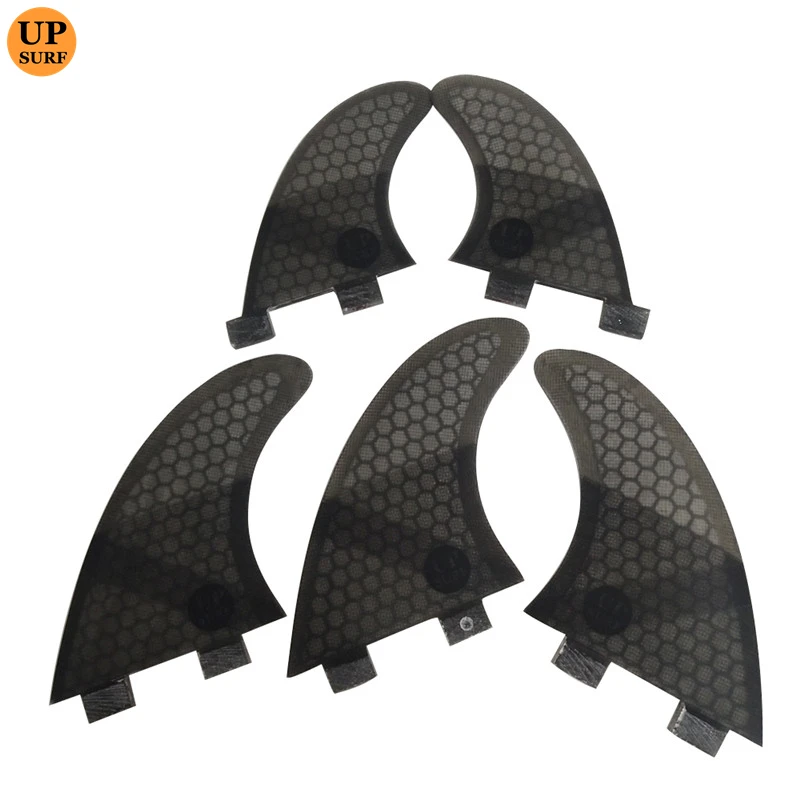 Double Tabs S/M/L+GL Quilhas Fins Double Tabs Fins Surfboard Fin Honeycomb Fibreglass Fins 4 color