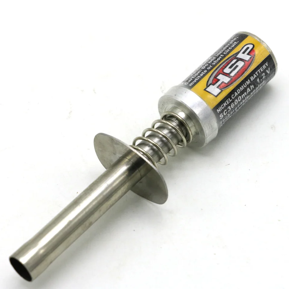 Lot De 2 Bougies De Préchauffage Rechargeables 80101 – 1800mAh, 1,2V – Pour Voiture RC 1/8 1/10 Nitro