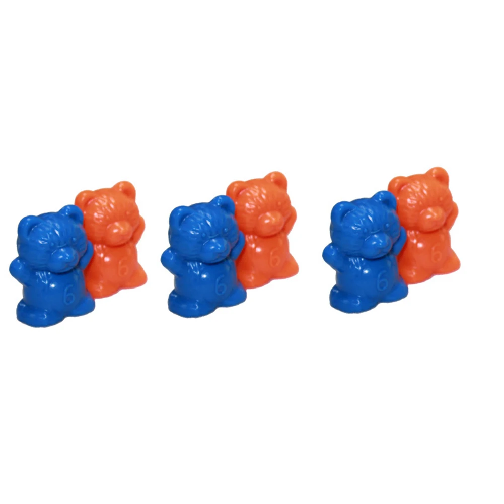 60Pcs Colorful Bear Shape Counters Toy Counting Numbers Classroom Teaching Aids