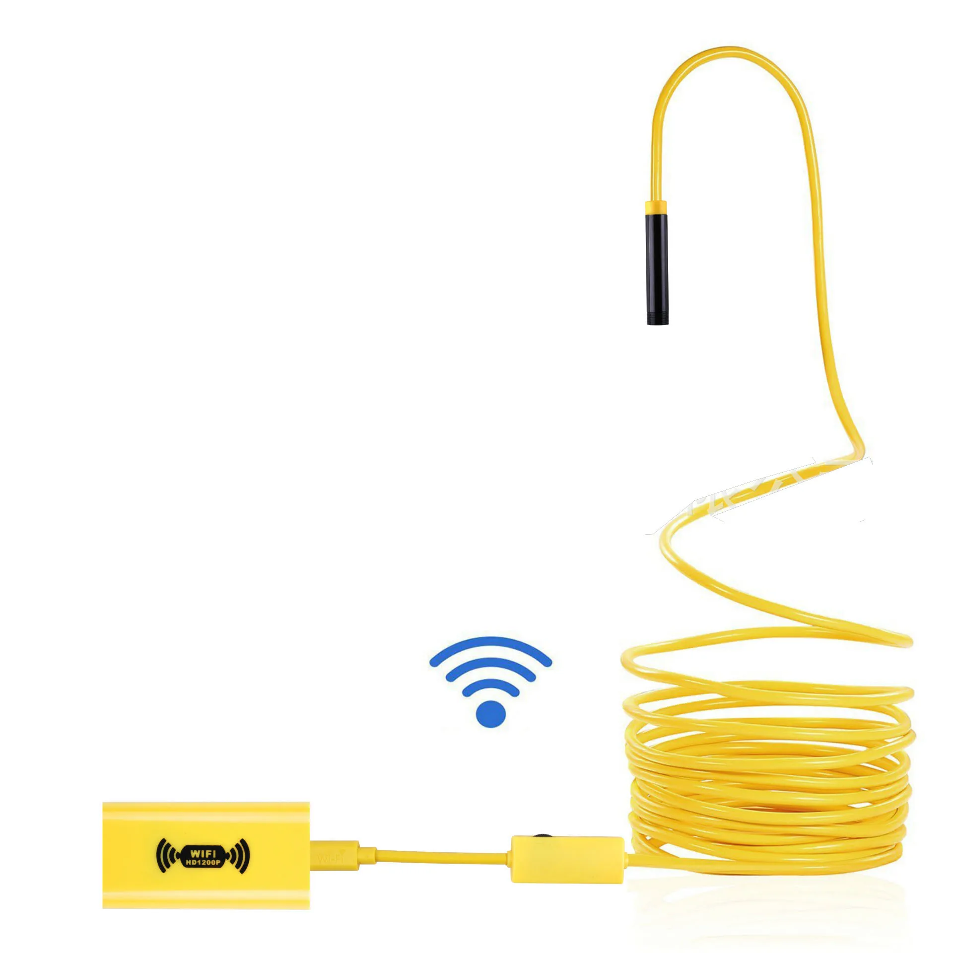 8MM 1200P  Wireless WIFI Endoscope Camera CMOS Borescope 10m water-proof Inspection Otoscope Digital Microscope