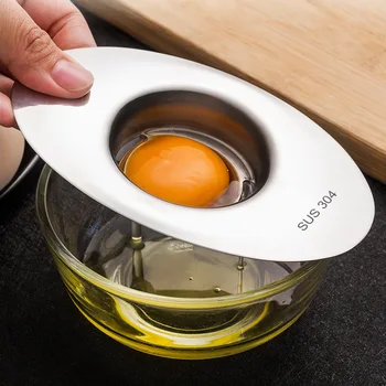 Stainless Steel Egg White Separator Tools Eggs Yolk Filter Gadgets Kitchen Accessories…
