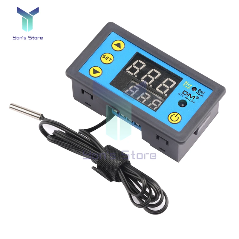 W3231 controlador de temperatura dc12v 24v ac110v 220v termostato digital termorregulador para incubadora caixa medidor temperatura teste