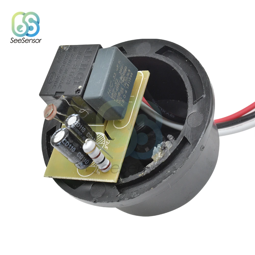 Automatic Auto On Off Photocell Street Light Switch AC/DC 12V AC 110V 220V 50-60Hz 10A Photo Control Photoswitch Sensor Switch