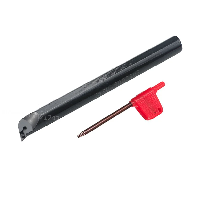 S08K-SDQCR07 S10K-SDQCR07 S12M-SDQCR07 S16Q-SDQCR07 CNC torno ferramenta de corte suporte de ferramenta de torneamento interno DCMT 070204   Inserção de metal duro