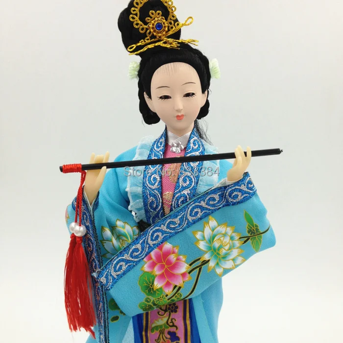 Chinese Traditional Handicraft Silk Figurine Collectible Chinese Doll Silk Doll (1805-B)