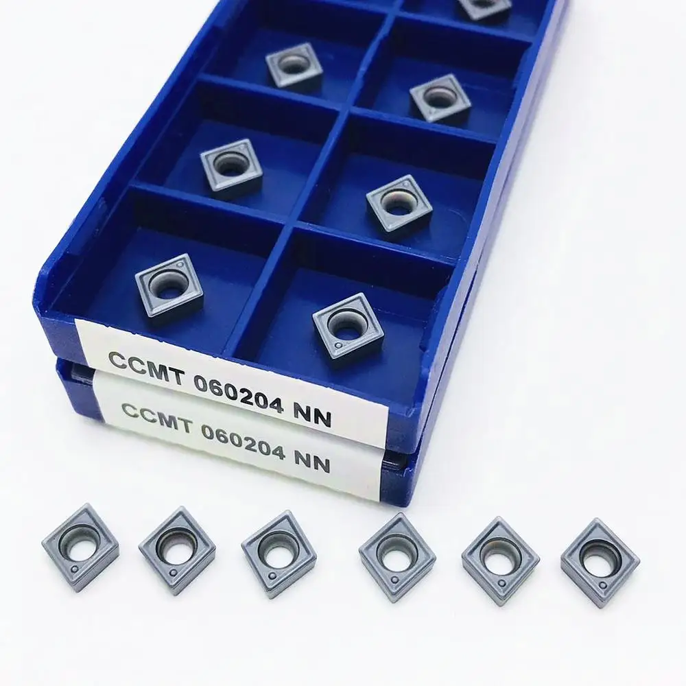 CCMT060204 NN LT10 utensile per tornitura con foro interno inserto in metallo duro lavorazione CNC CCMT 060204 parti di utensili per tornio inserto per tornitura CCMT