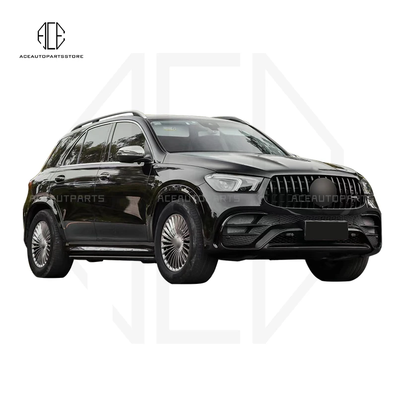 For Benz GLE class W167 2020 modified GLE63 AMG model PP material body kit with front rear bumper assembly with grille